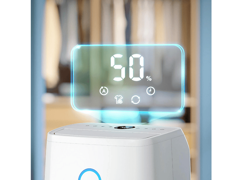 Deshumidificador - PHILIPS 3000 series DE3306/11, 4 l, 150 m³, Blanco, Gris claro — foto 5