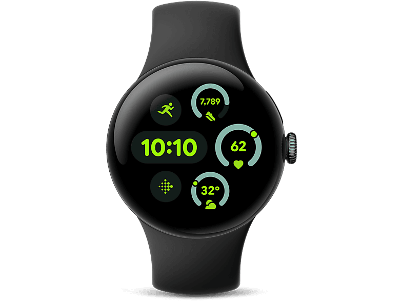 Smartwatch - Google Pixel Watch 3, AMOLED, 45 mm, S-L, Aluminio 100% reciclado, Obsidiana — foto 1