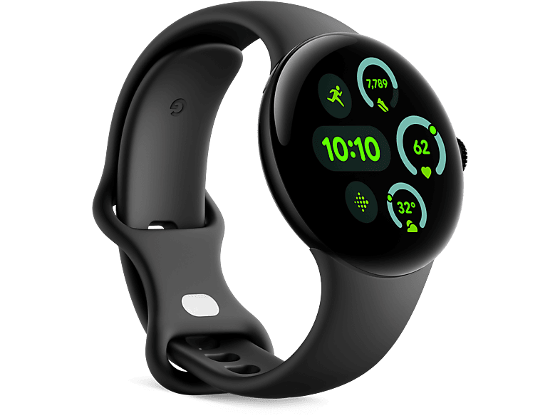 Smartwatch - Google Pixel Watch 3, AMOLED, 45 mm, S-L, Aluminio 100% reciclado, Obsidiana — foto 2