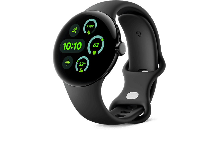 Smartwatch - Google Pixel Watch 3, AMOLED, 45 mm, S-L, Aluminio 100% reciclado, Obsidiana — foto 3