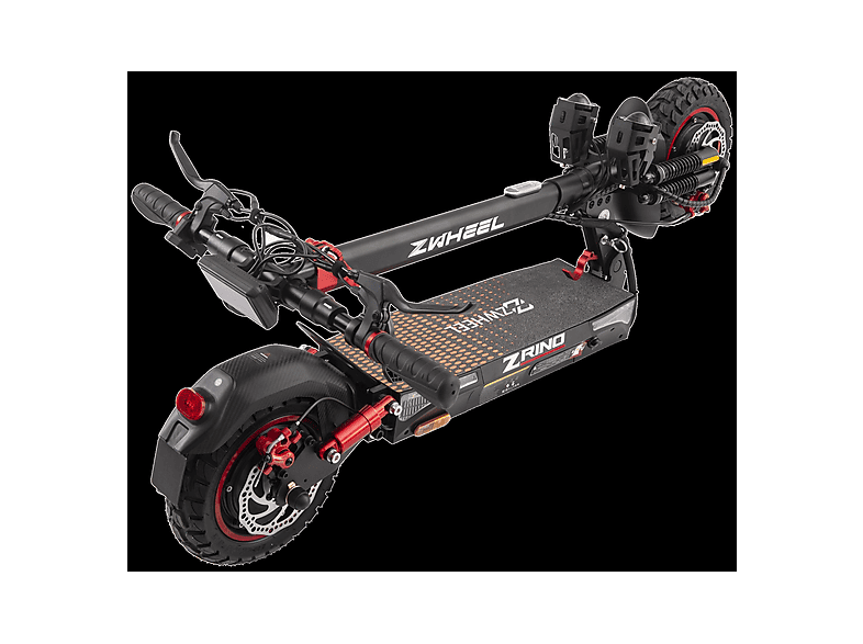Patinete eléctrico - ZWHEEL ZRino Duo, Pot. máx. 2000 W, Carga máx. 120 kg, 45 km autonomía, 12500 mAh, Negro — foto 8