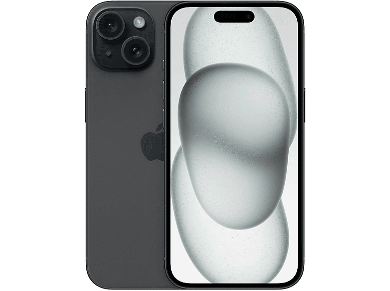 APPLE iPhone 15, Black, Móvil iOS, 128 GB, 6 GB RAM, 6,1 " Super Retina XDR, Ceramic Shield, Recubrimiento oleofóbico, Anti-huellas, Processor, 3349 mAh