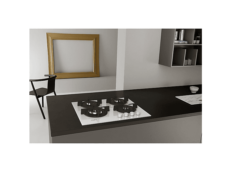 Placa de gas - WHIRLPOOL 307936433, 4 zonas, 590 mm, Negro, Blanco — foto 7