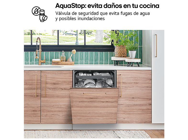Lavavajillas integrable - LG DB273TX, 14 servicios, 9 programas, 59.8 cm,  Tercera bandeja, QuadWash™, Sin panelar — foto 11