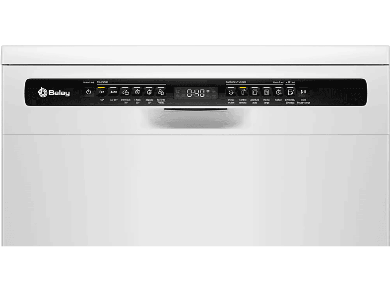 Lavavajillas - Balay 3VS6361BP, 14 servicios, 6 programas, 60 cm,  Home Connect, Display digital, Blanco — foto 3