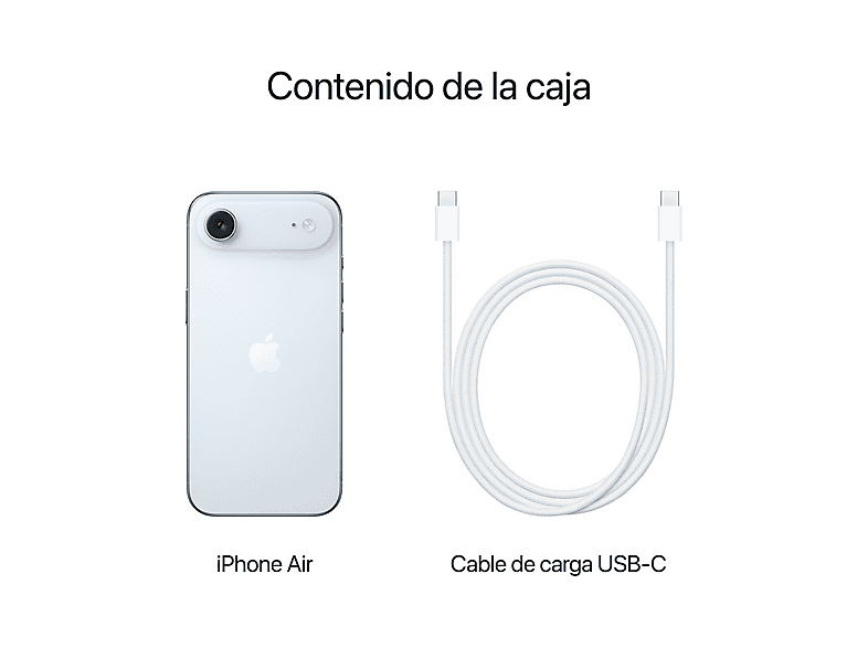 Apple iPhone Air, Azul cielo, 256 GB, 5G, 6.5 " OLED Super Retina XDR, Chip A19 Pro, iOS — foto 8