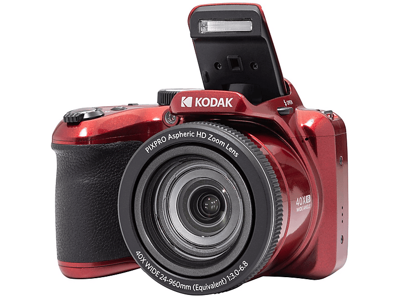 Cámara bridge - KODAK AZ405, 20,68 megapixel, Full HD 1080p, Rojo — foto 4
