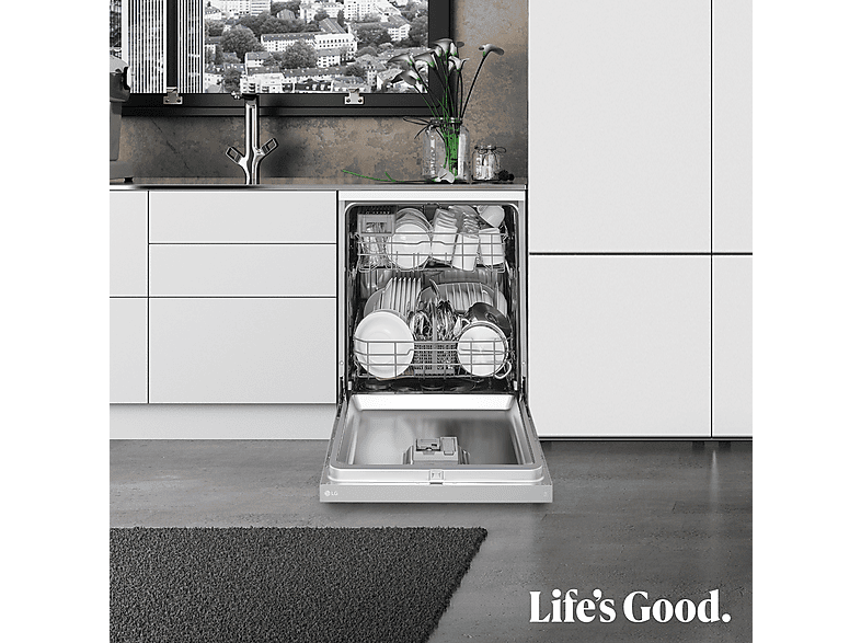 Lavavajillas - LG DF142FV, 14 servicios, 5 programas, 60 cm, QuadWash™, Inverter Direct Drive™, Inox antihuellas — foto 14
