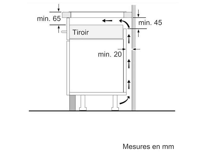 Placa de inducción - BOSCH PUC611AA5E, 3 zonas, 592 mm, Negro — foto 3