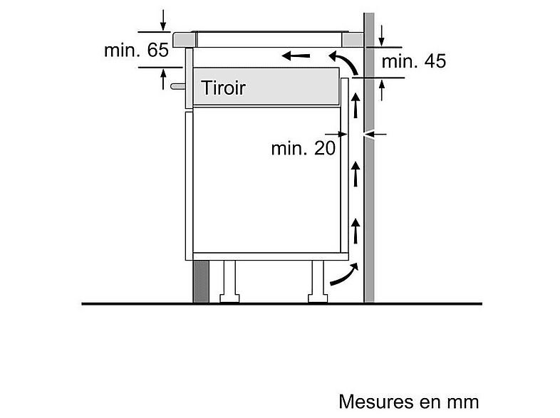 Placa de inducción - BOSCH PUC611AA5E, 3 zonas, 592 mm, Negro — foto 6