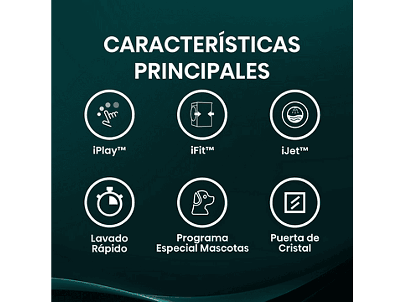 Lavadora carga frontal - Hisense WF5I1045BWQ , 10.5 kg, 1400 RPM, 18 programas, Fondo reducido 55.5 cm, Autodosificación, Blanco — foto 4