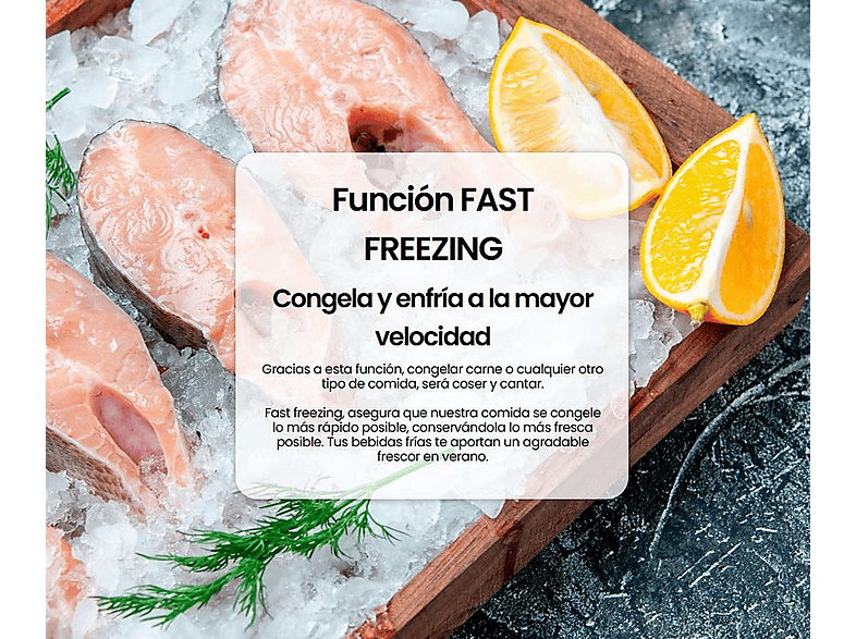 Congelador vertical - INFINITON CV-A125B, 140 l, 125,9 cm, Blanco — foto 6