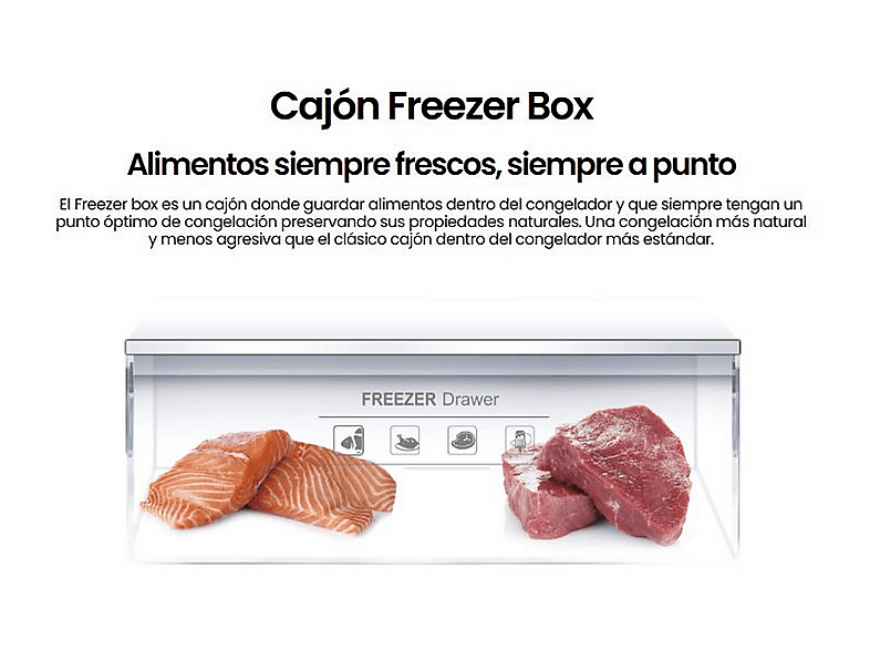 Congelador vertical - INFINITON CV-A125B, 140 l, 125,9 cm, Blanco — foto 7
