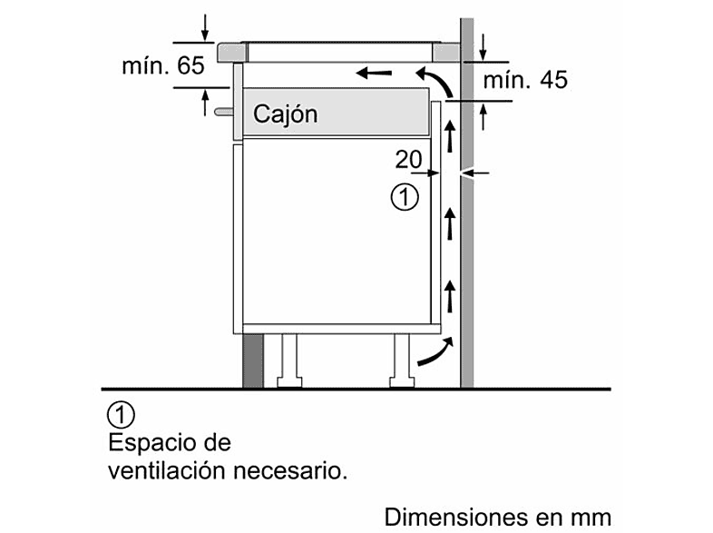 Placa inducción - Bosch PIJ631BB5E, 3 zonas, Zona grande 28 cm, Control TouchSelect, función Sprint, 59.2 cm, Negro — foto 6