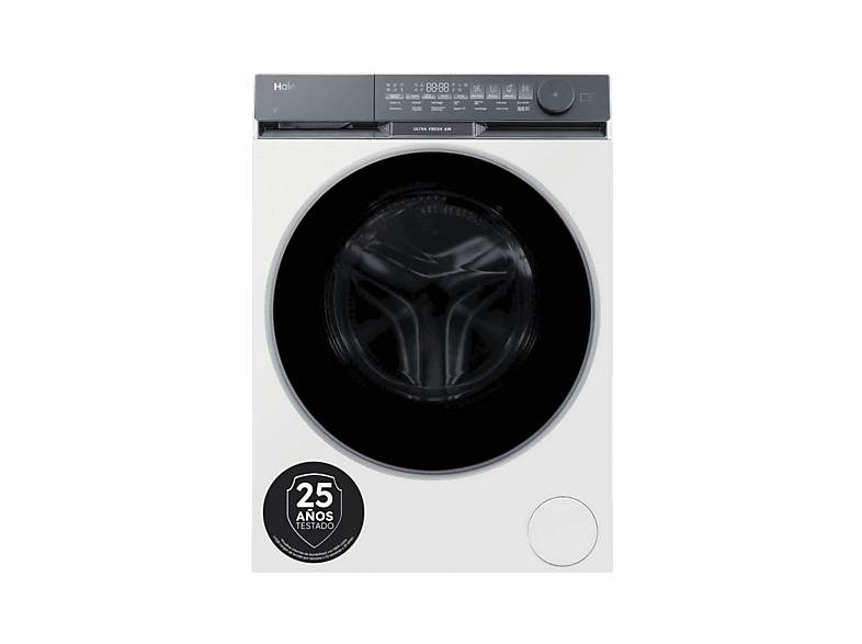 Lavadora carga frontal - Haier X9 Series HW110-B14387UIB, 11 kg, 1400 rpm, Función Vapor, Blanco