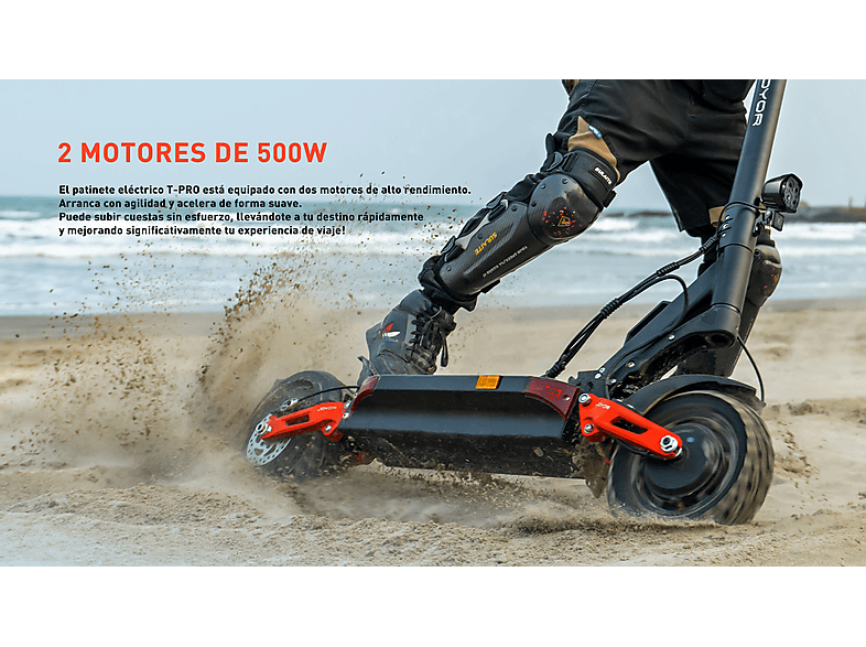 Patinete eléctrico - JOYOR T-PRO, Pot. máx. 1000 W, Carga máx. 120 kg, negro (Ref. 179048012) — foto 2