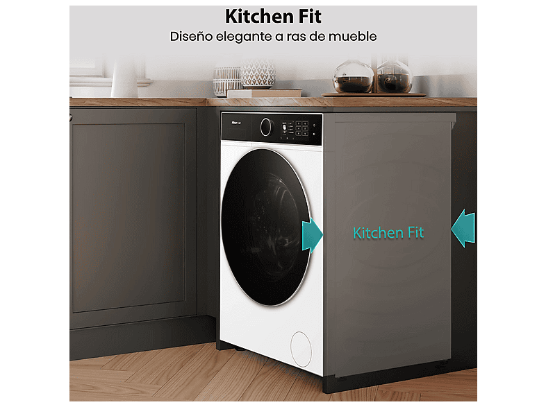 Lavadora secadora - Hisense WD5I1245BWR, 12/8 Kg, iFIT, Wi Fi, Programa especial mascotas, Blanco — foto 12