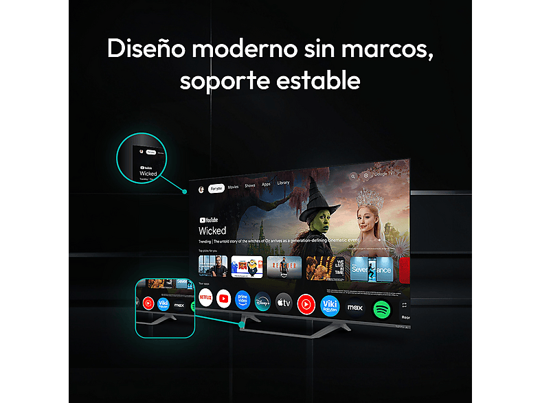 TV QLED 75" - TESLA Smart TV 75" QLED Q75E655GUS, Full-HD, Gris — foto 3