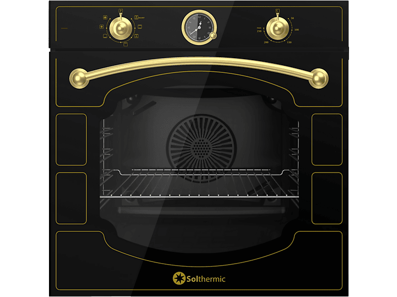 Horno multifunción - SOLTHERMIC B00110466, 78 l, 60 mm, Negro
