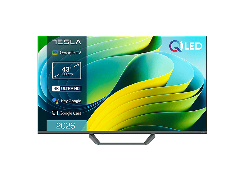 TV QLED 43" - TESLA Smart TV 43" QLED Q43E655GUS, Full-HD, Gris
