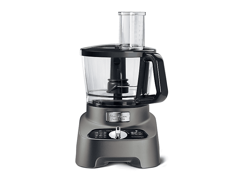 Robot de cocina - MOULINEX FP825E10, 1000 W, 3 l, Negro, Gris — foto 1