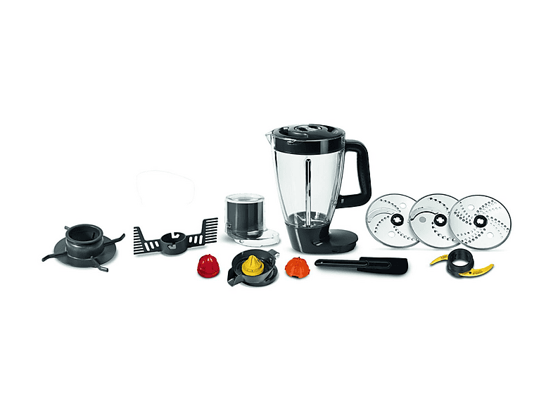 Robot de cocina - MOULINEX FP825E10, 1000 W, 3 l, Negro, Gris — foto 3
