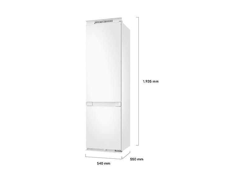 Frigorífico combi integrable - Samsung BRB80F30ADS0EF, Twin Cooling, 193.5 cm, 298 l, AI Energy Mode y Wifi, Sin panelar — foto 2