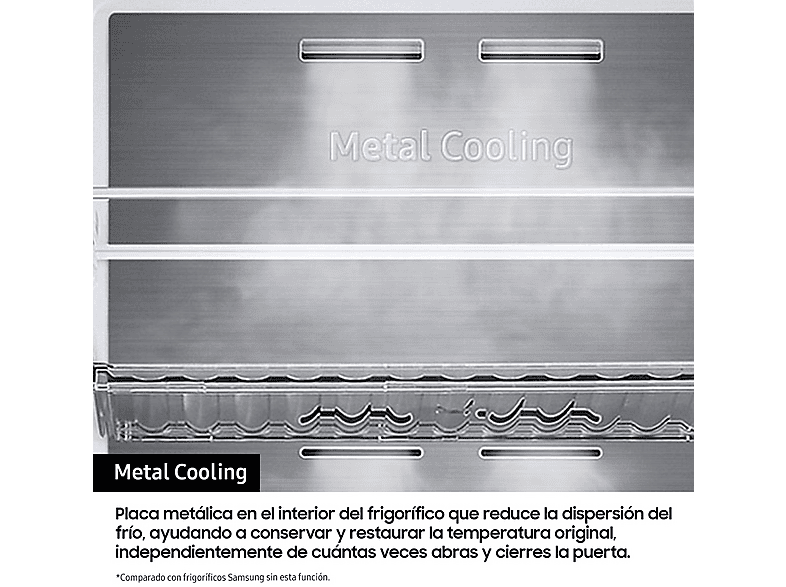 Frigorífico combi integrable - Samsung BRB80F30ADS0EF, Twin Cooling, 193.5 cm, 298 l, AI Energy Mode y Wifi, Sin panelar — foto 6