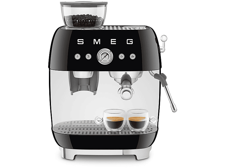 Cafetera express - SMEG  EGF03BLEU NEGRO, 15 bar, 1650 W, 2 tazas, Negro — foto 5