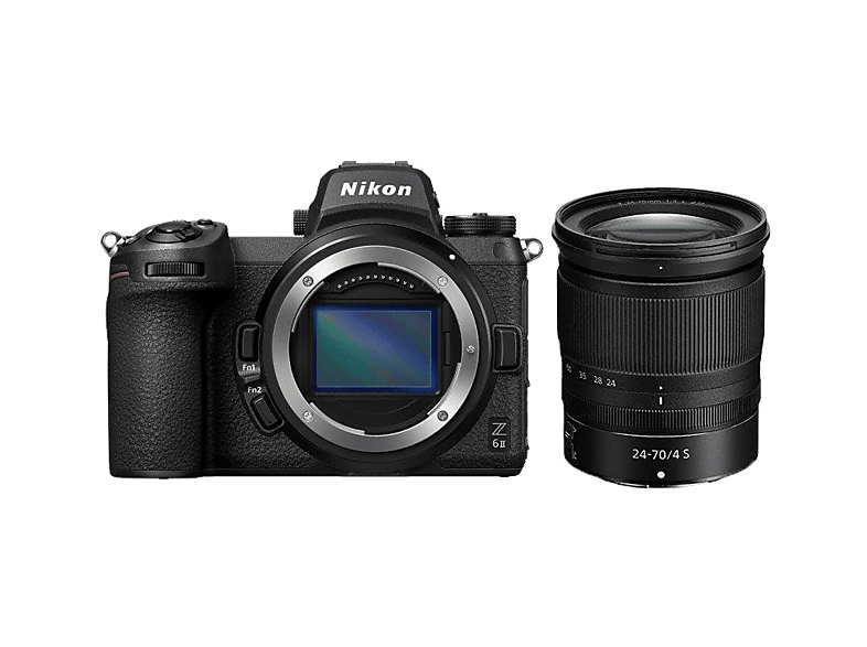 Cámara EVIL - Nikon Z 6II + 24-70 F4, 24.5 MP, 8.12 cm, ISO 100-51 200, WiFi, Dual Expeed, Negro